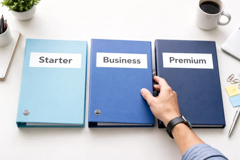 Starter, Business, or Premium: Breaking Down the Three Main Tiers