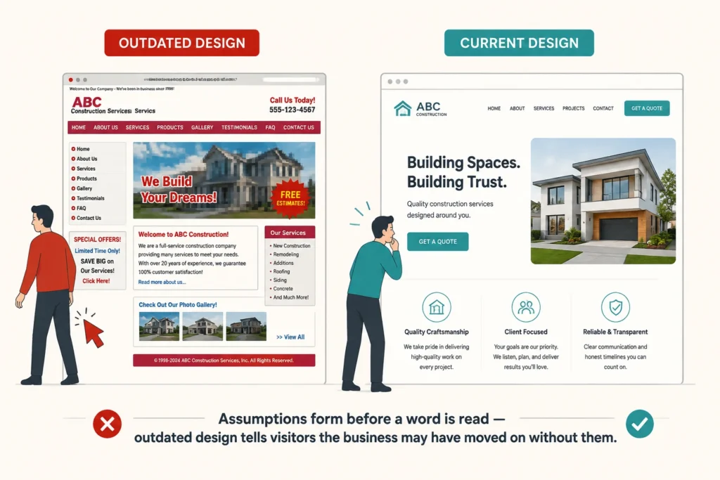 Your Site Looks Outdated