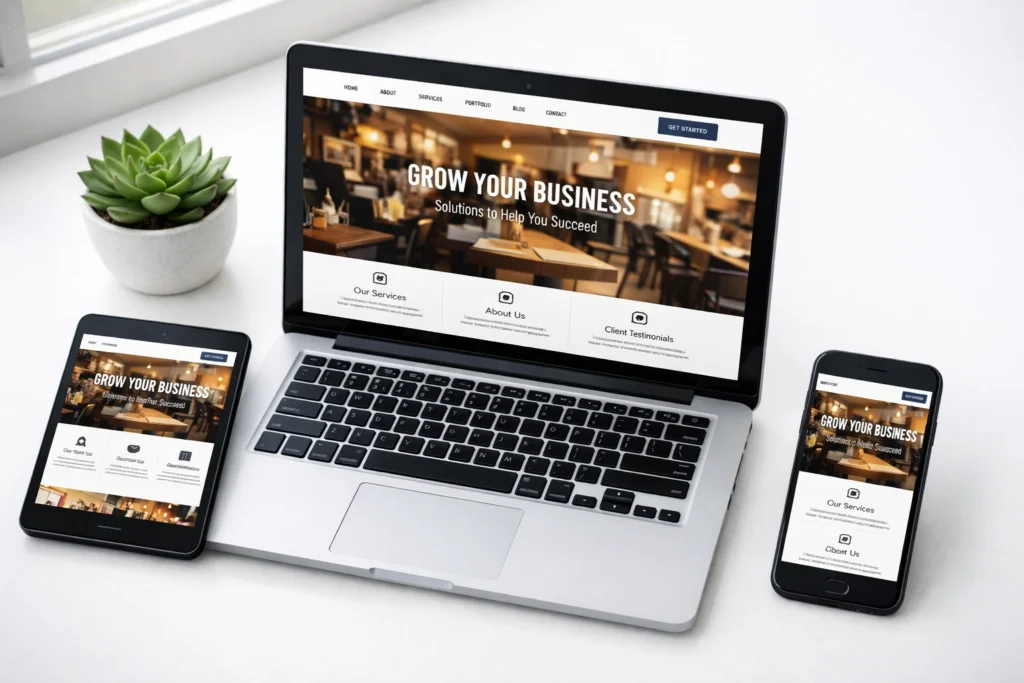 small business website features