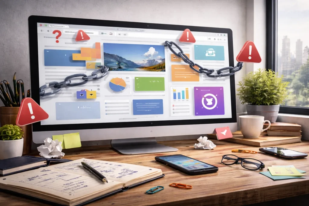 Disorganized Landing Page